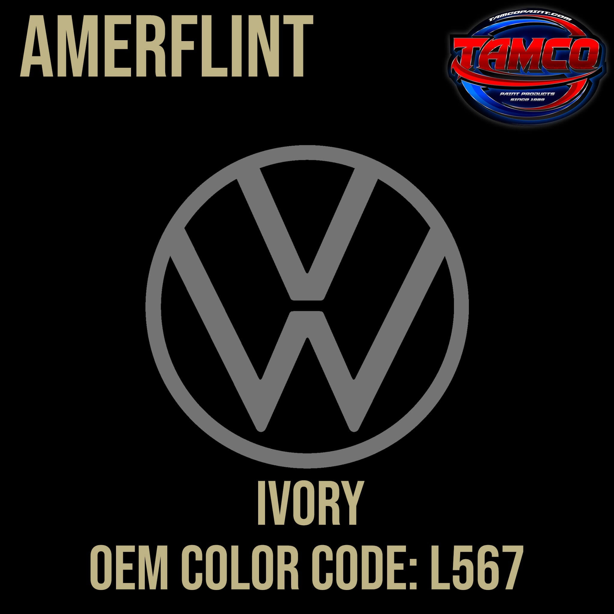 Volkswagen Ivory  OEM Amerflint II Series Single Stage