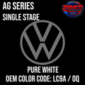 Tamco Paint Volkswagen Pure White OEM Color Code: LC9A / 0Q AG SS