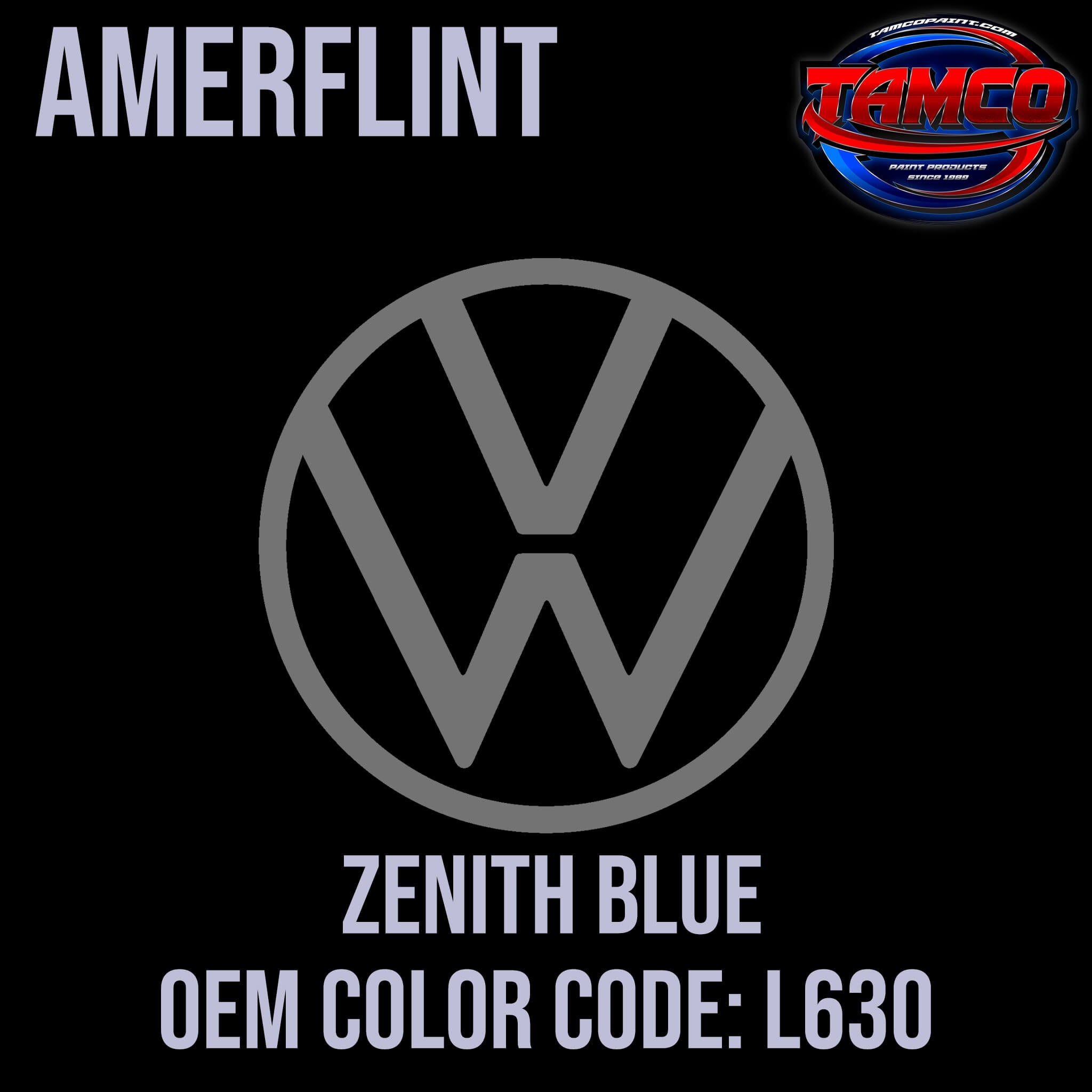 Volkswagen Zenith Blue  OEM Amerflint II Series Single Stage
