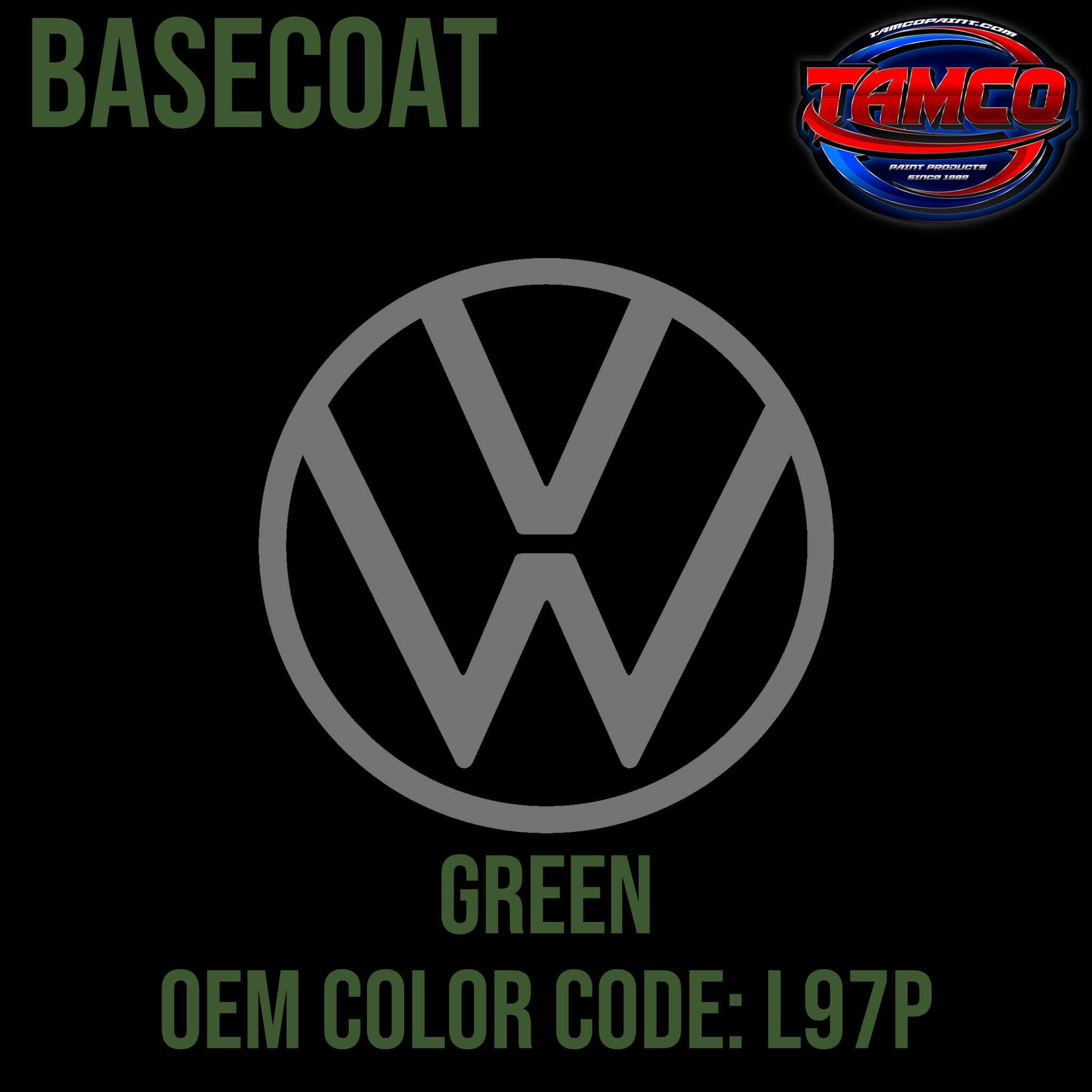 Tamco Paint Volkswagen Green Code 230 /  L97P OEM Basecoat