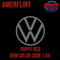 Tamco Paint Volkswagen Poppy Red Code L54 Amerflint II Series Single Stage