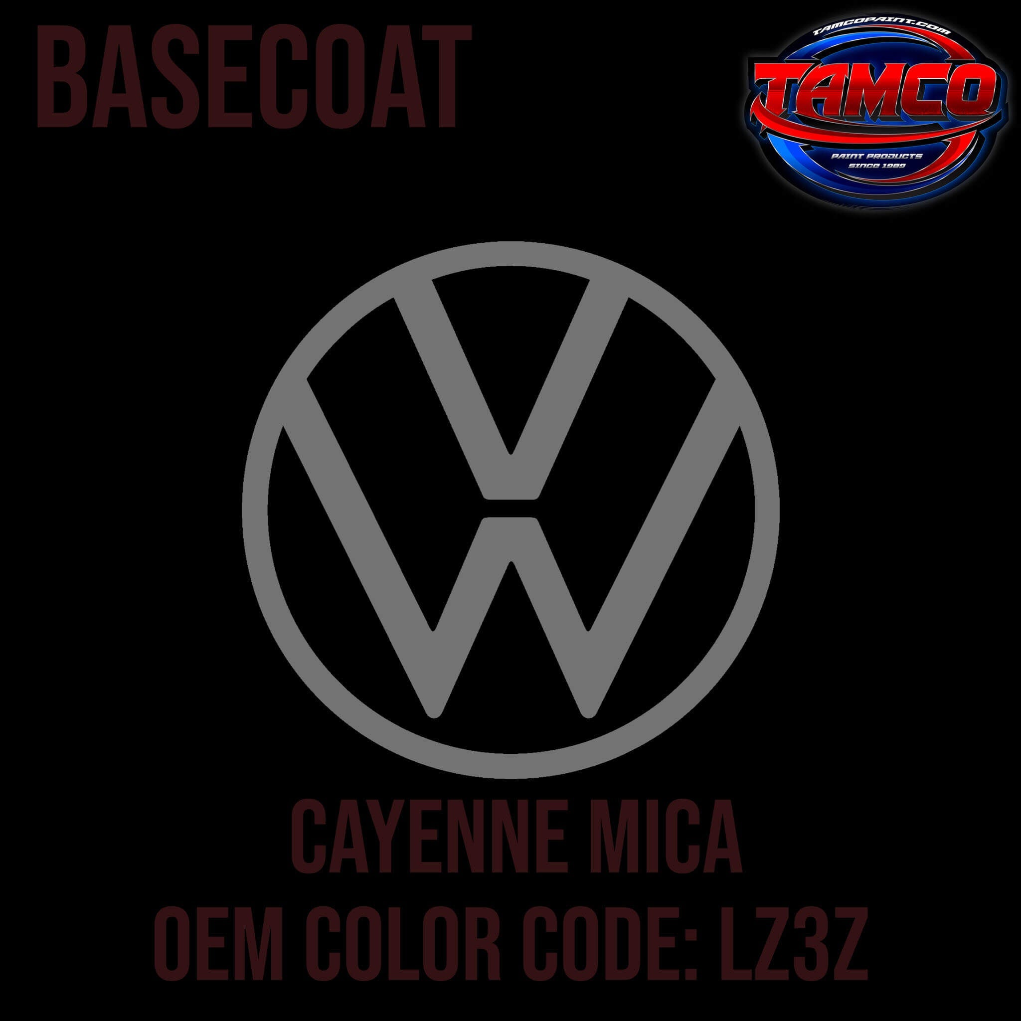 Tamco Paint Volkswagen Cayenne Mica Code LZ3Z / U4 OEM Basecoat 