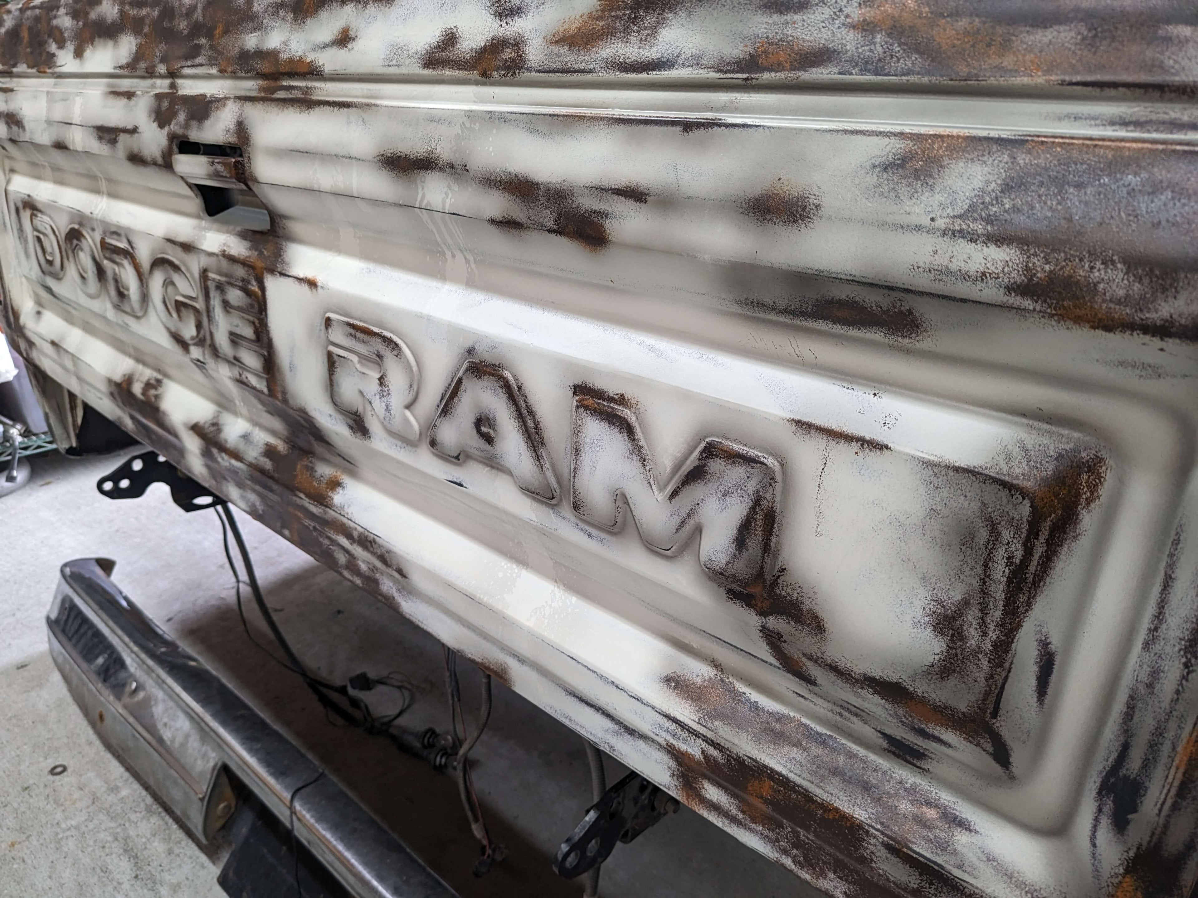 Tamco Paint Volkswagen Harvest Moon Beige on Dodge Ram