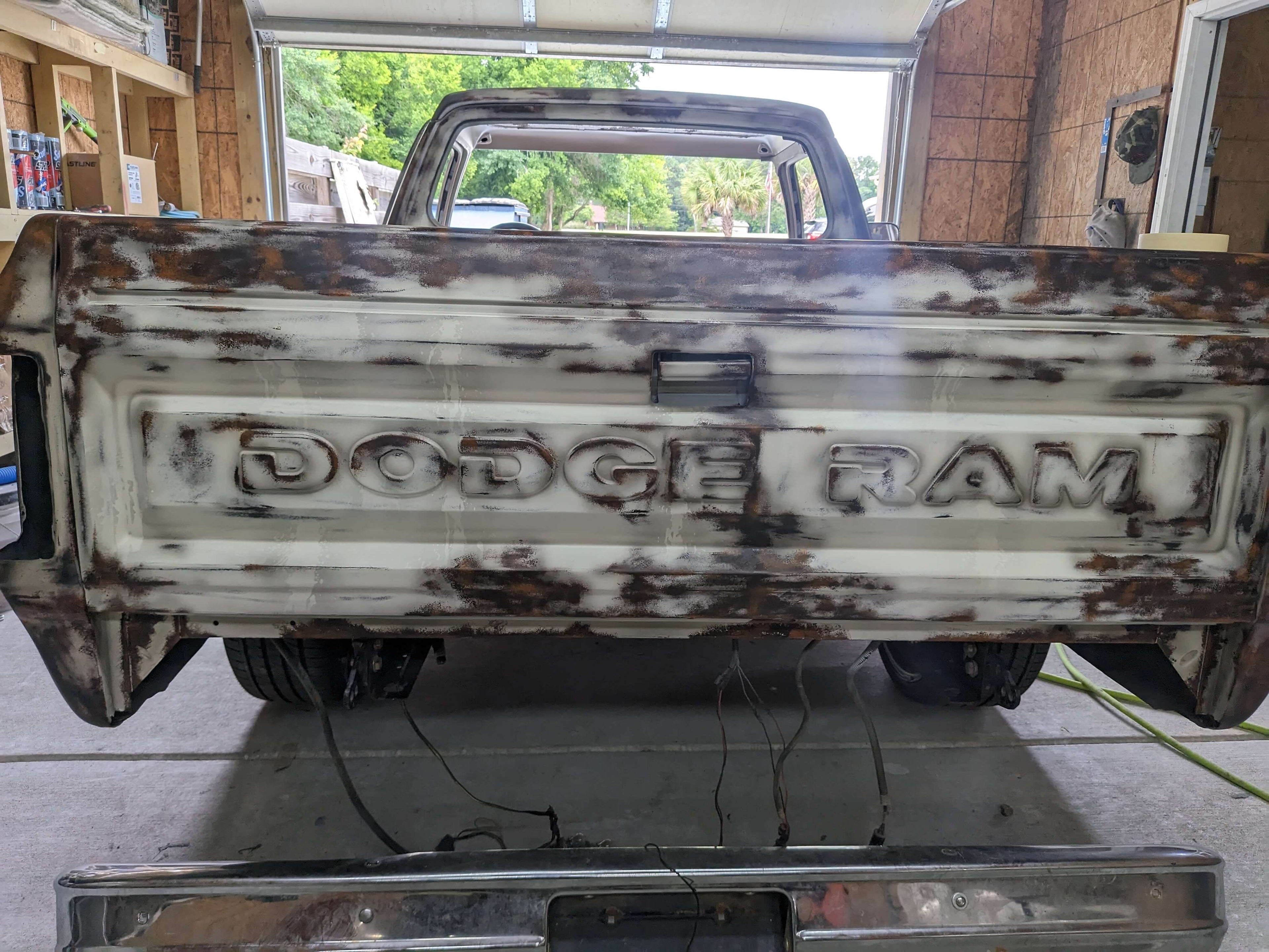 Tamco Paint Volkswagen Harvest Moon Beige on Dodge Ram