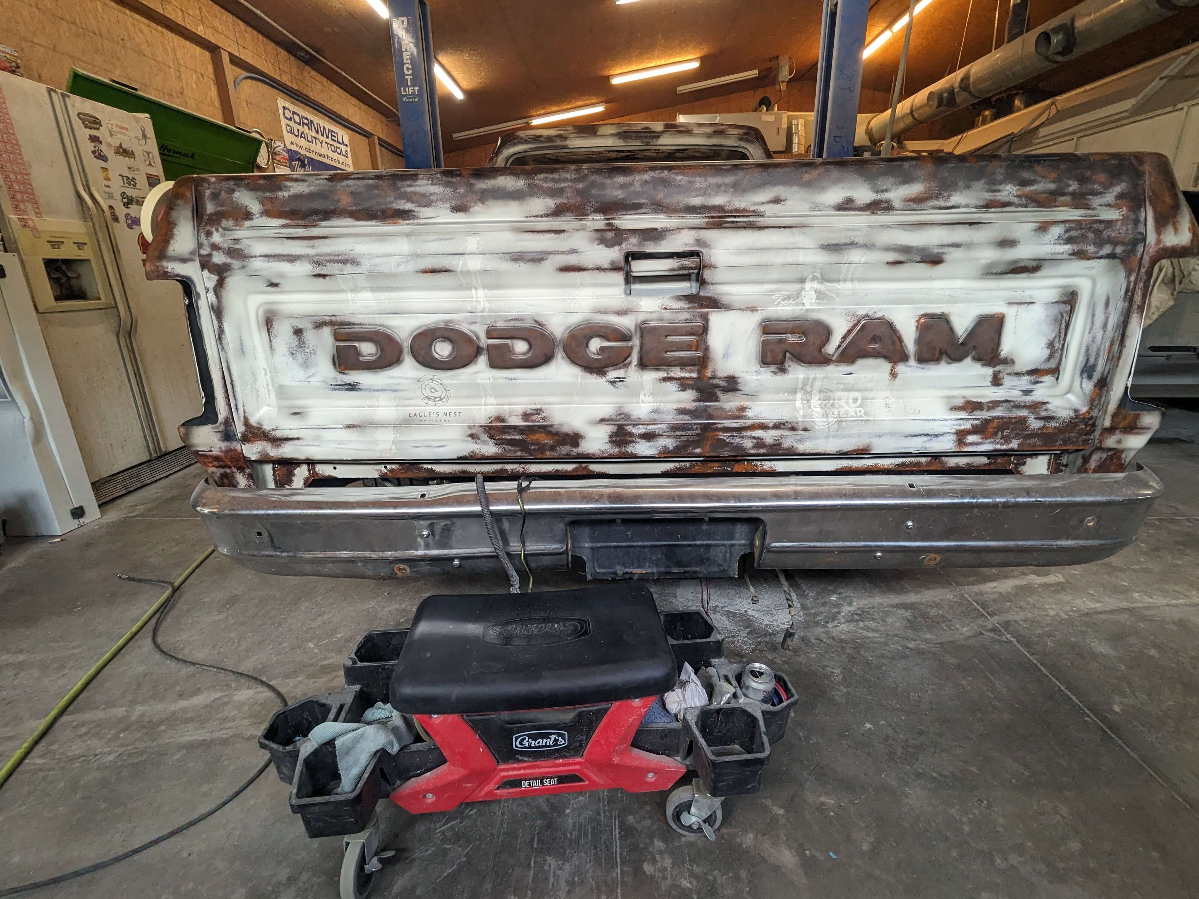 Tamco Paint Volkswagen Harvest Moon Beige on Dodge Ram