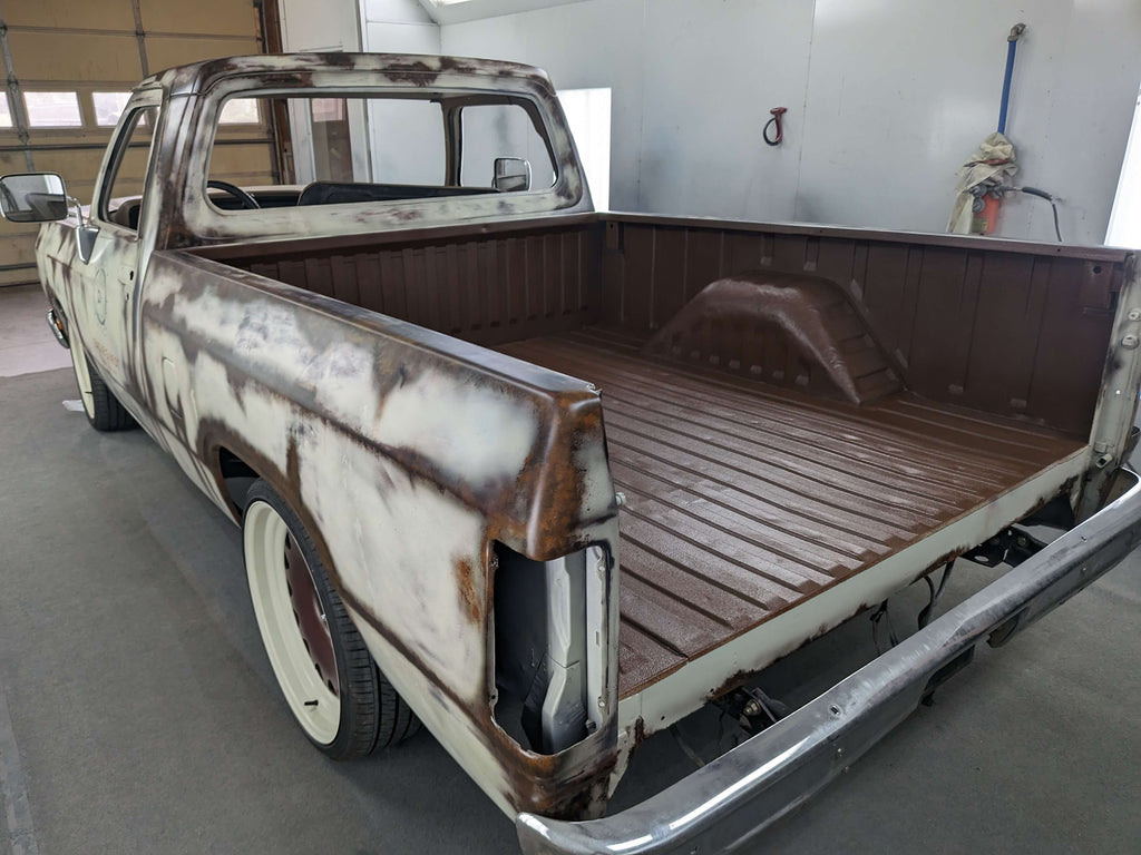 Tamco Paint Volkswagen Harvest Moon Beige on Dodge Ram
