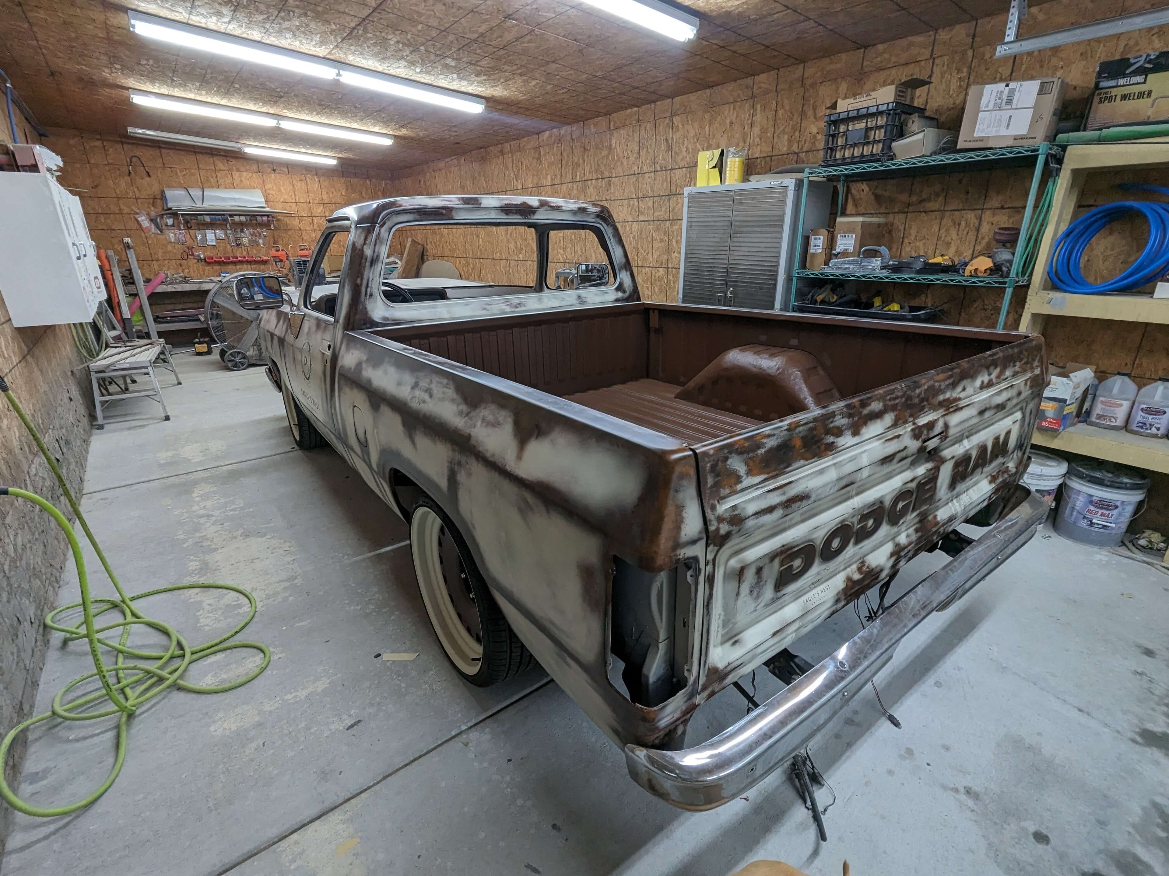 Tamco Paint Volkswagen Harvest Moon Beige on Dodge Ram