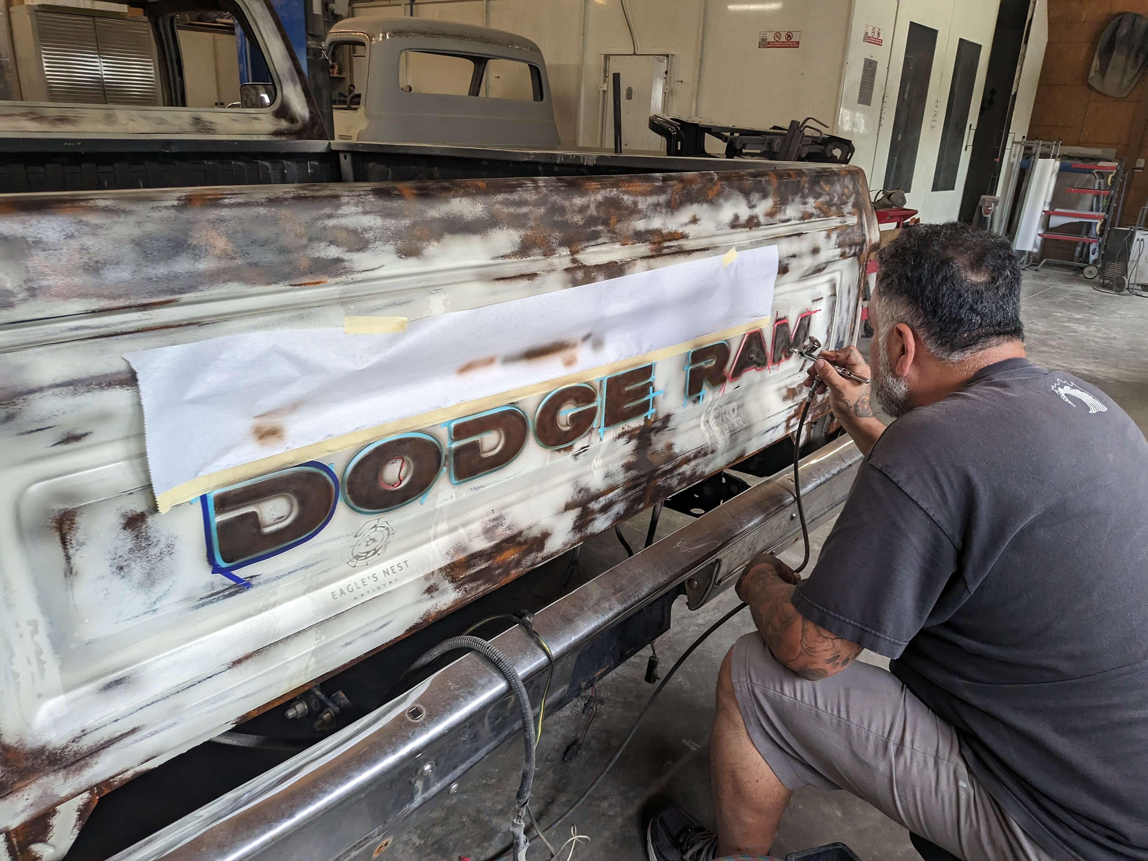 Tamco Paint Volkswagen Harvest Moon Beige on Dodge Ram