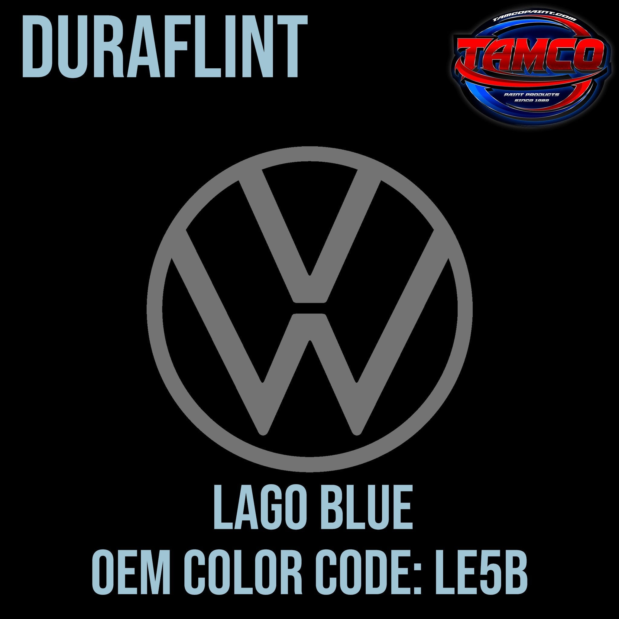 Volkswagen Lago Blue | LE5B / K8 | OEM DuraFlint Series Single Stage