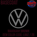 Tamco Paint Volkswagen Mahogany Brown Code LB8Z OEM Basecoat