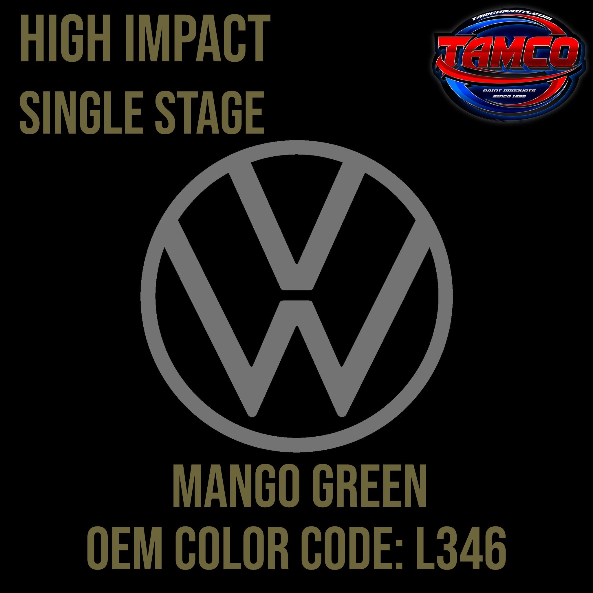 Tamco Paint Mango Green Code L346 OEM High Impact Single Stage
