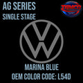 Tamco Paint Volkswagen Marina Blue Code L54D OEM AG Series Single Stage