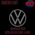 Tamco Paint Volkswagen Marsala Red  Code LH3D OEM Amerflint II Series Single Stage