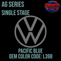 Tamco Paint Volkswagen Pacific Blue Code L398 OEM AG Series Single Stage