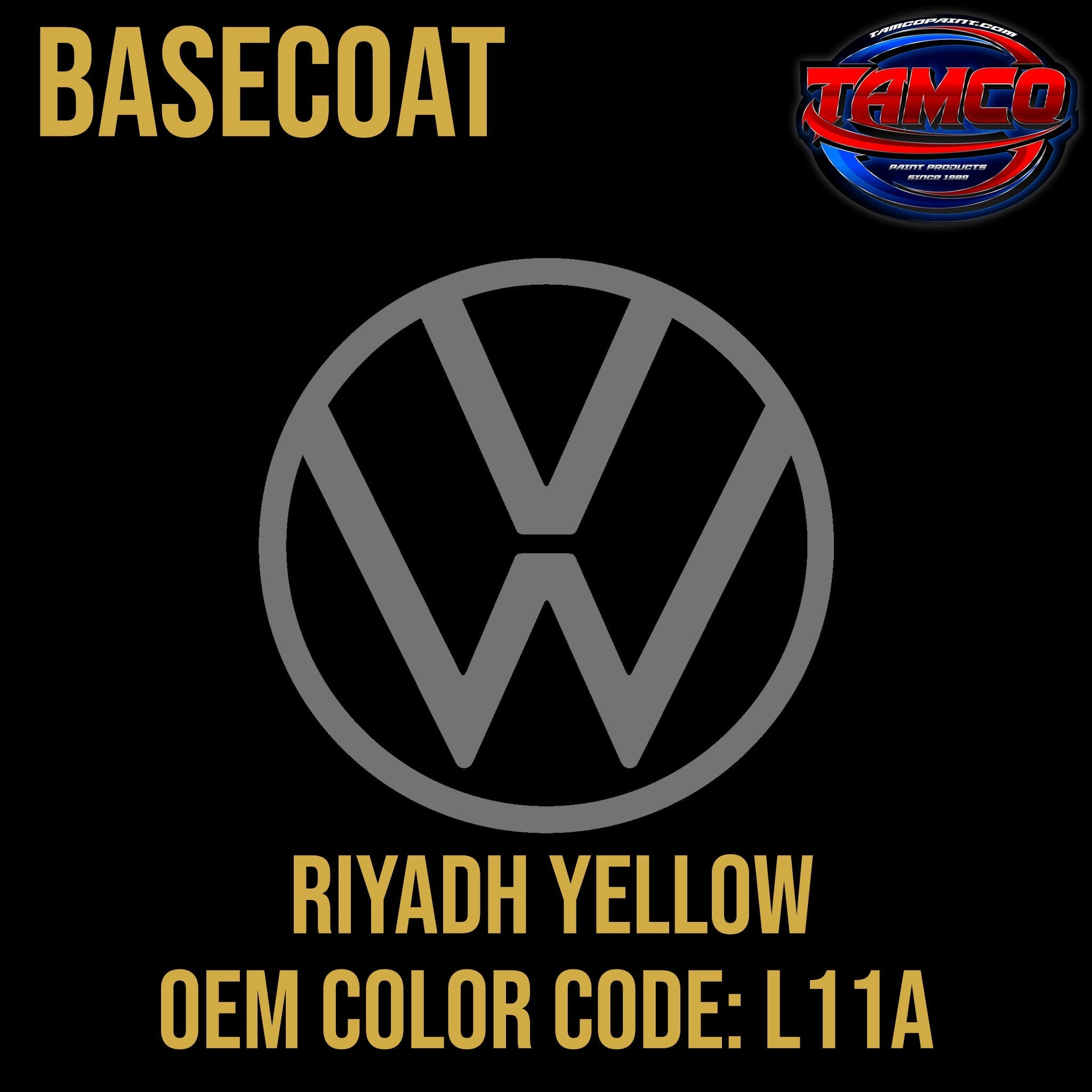 Tamco Paint Volkswagen Riyadh Yellow Code  L11A OEM Basecoat