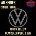 Tamco Paint Volkswagen Yukon Yellow Code L19K OEM AG Series Single Stage