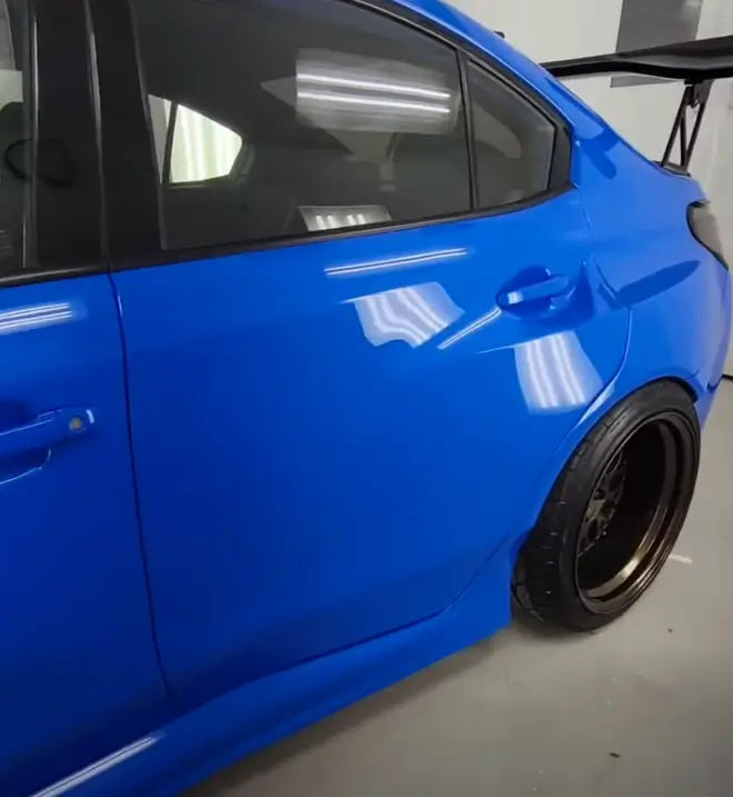 Tamco Paint Toyota Voodoo Blue on Subaru WRX