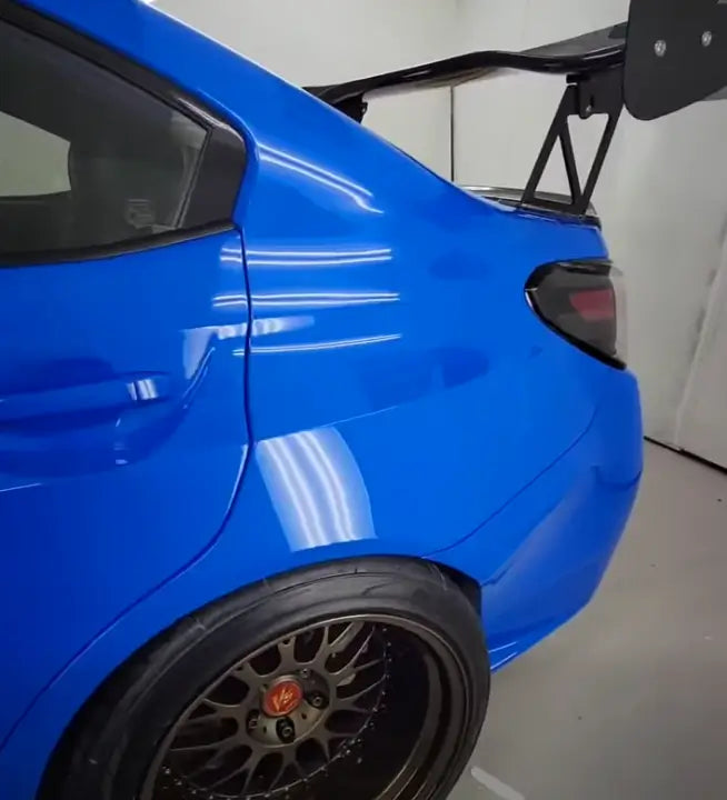 Tamco Paint Toyota Voodoo Blue on Subaru WRX