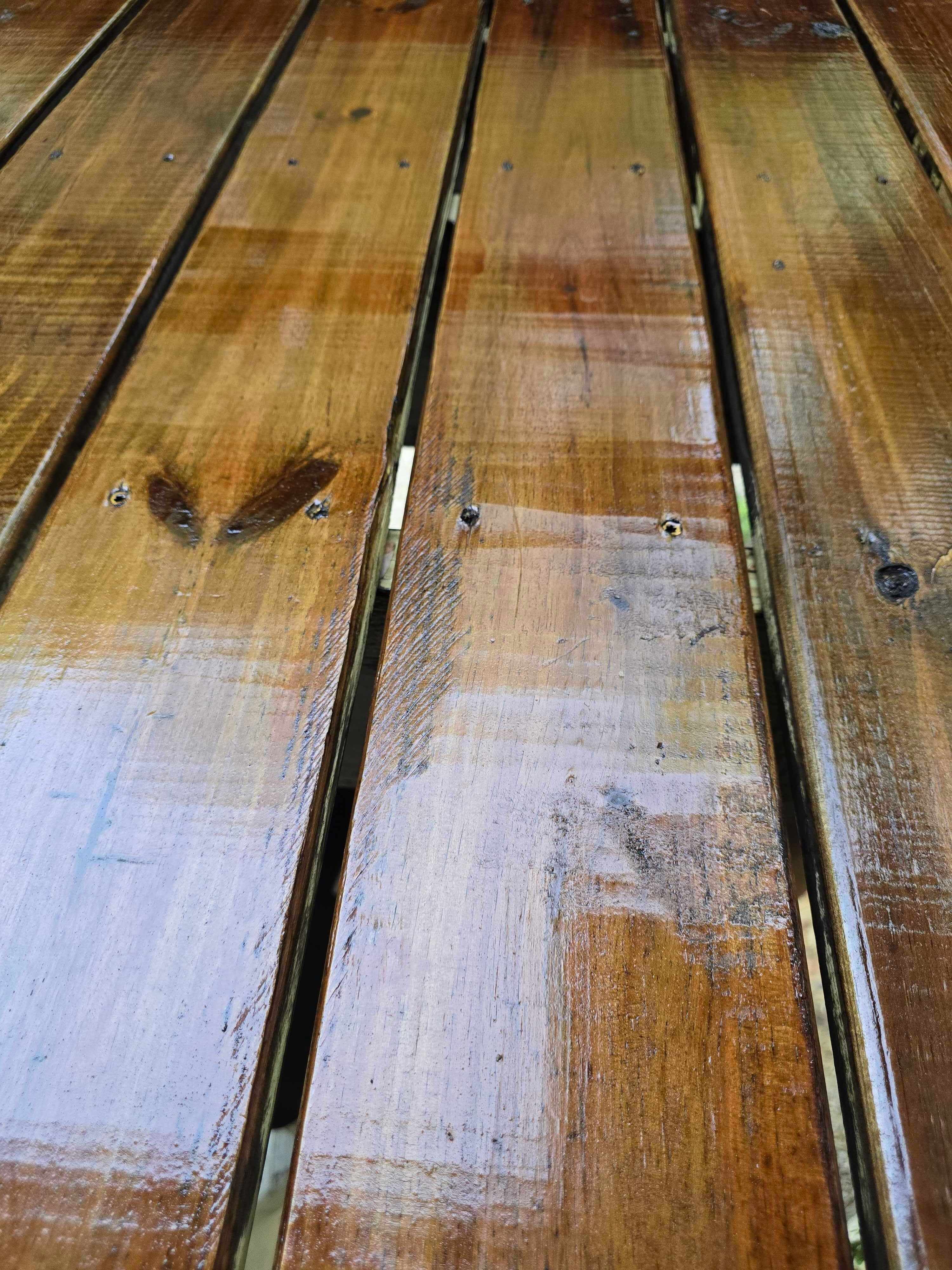 Tamco Paint Woodland Stain on Wooden Stairs
