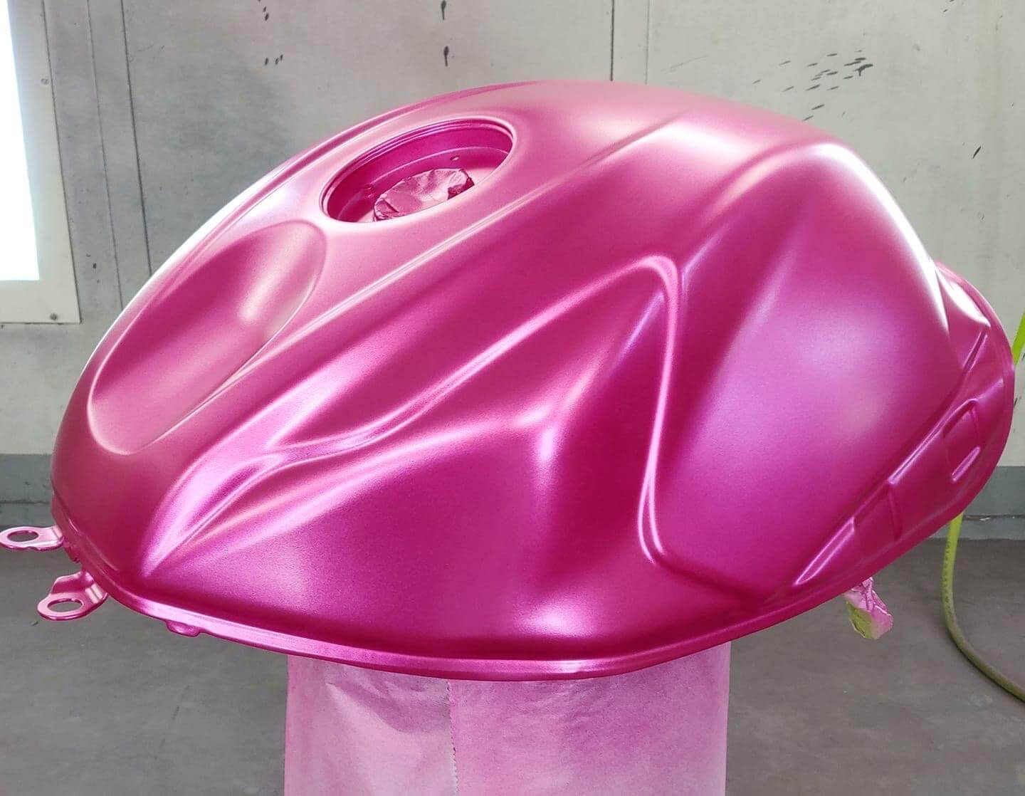 Tamco Paint You Cant Sit With Us Pink on Motor Part