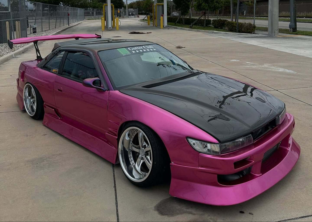 Tamco Paint You Cant Sit With Us Pink on Nissan Silvia