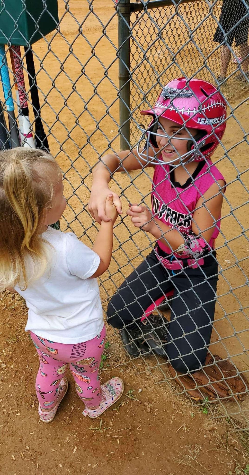 Tamco Paint You Cant Sit With Us Pink on Helmet