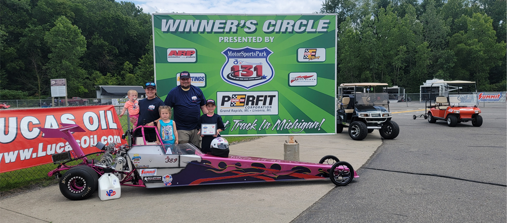 Tamco Paint You Cant Sit With Us Pink on 2002 Miller 4 Link Dragster