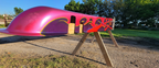 Tamco Paint You Cant Sit With Us Pink on 2002 Miller 4 Link Dragster