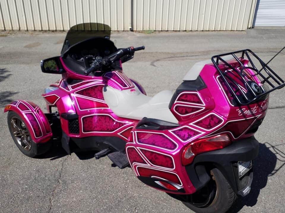 Tamco Paint You Cant Sit With Us Pink on Can-Am Spyder