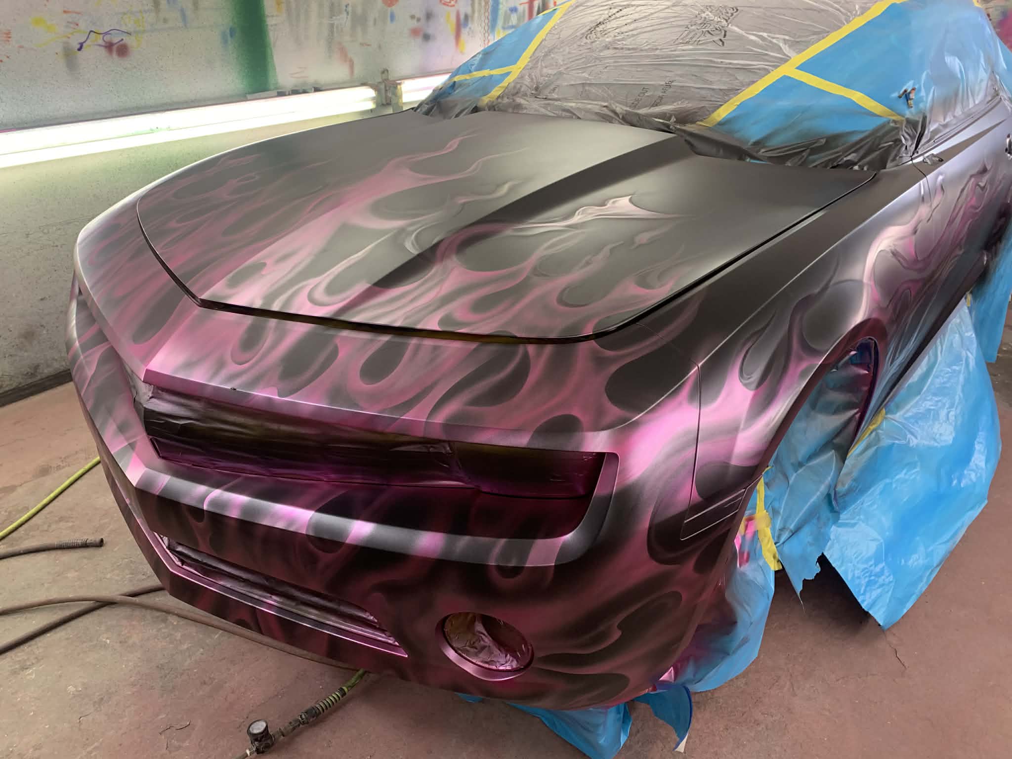 Tamco Paint You Cant Sit With Us Pink and Candy Concentrates in Chevrolet Camaro