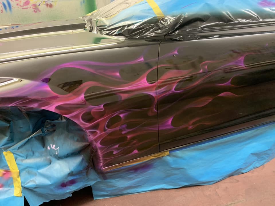 Tamco Paint You Cant Sit With Us Pink and Candy Concentrates in Chevrolet Camaro