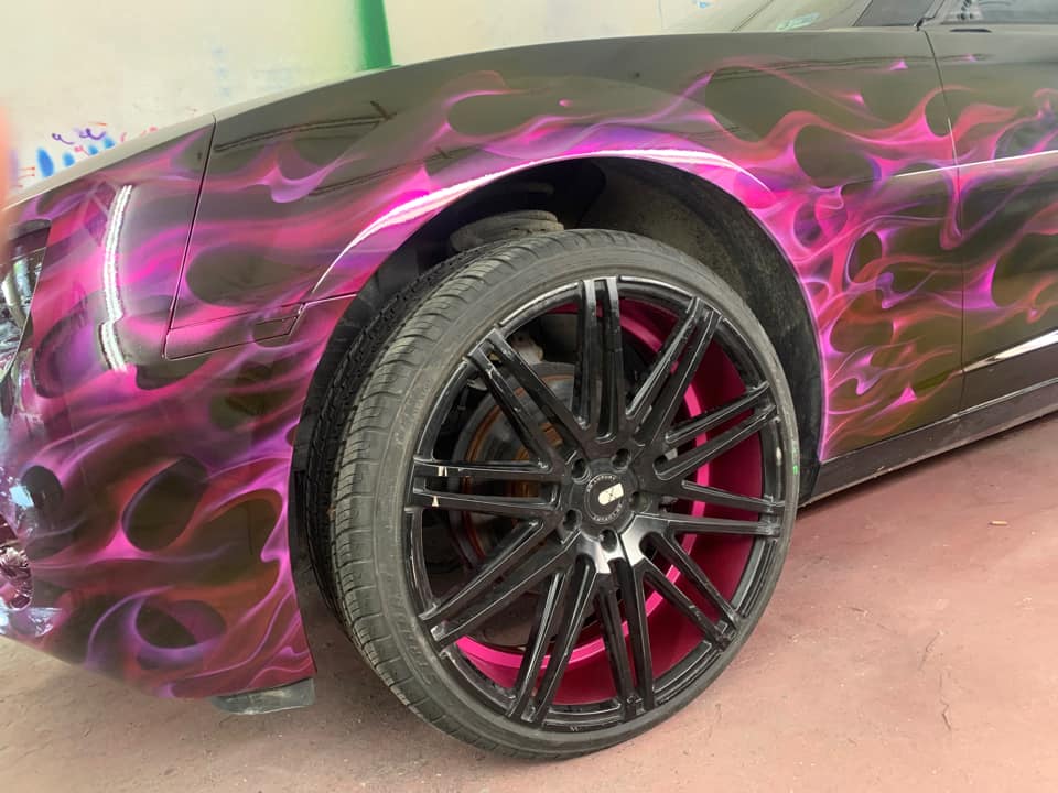 Tamco Paint You Cant Sit With Us Pink and Candy Concentrates in Chevrolet Camaro