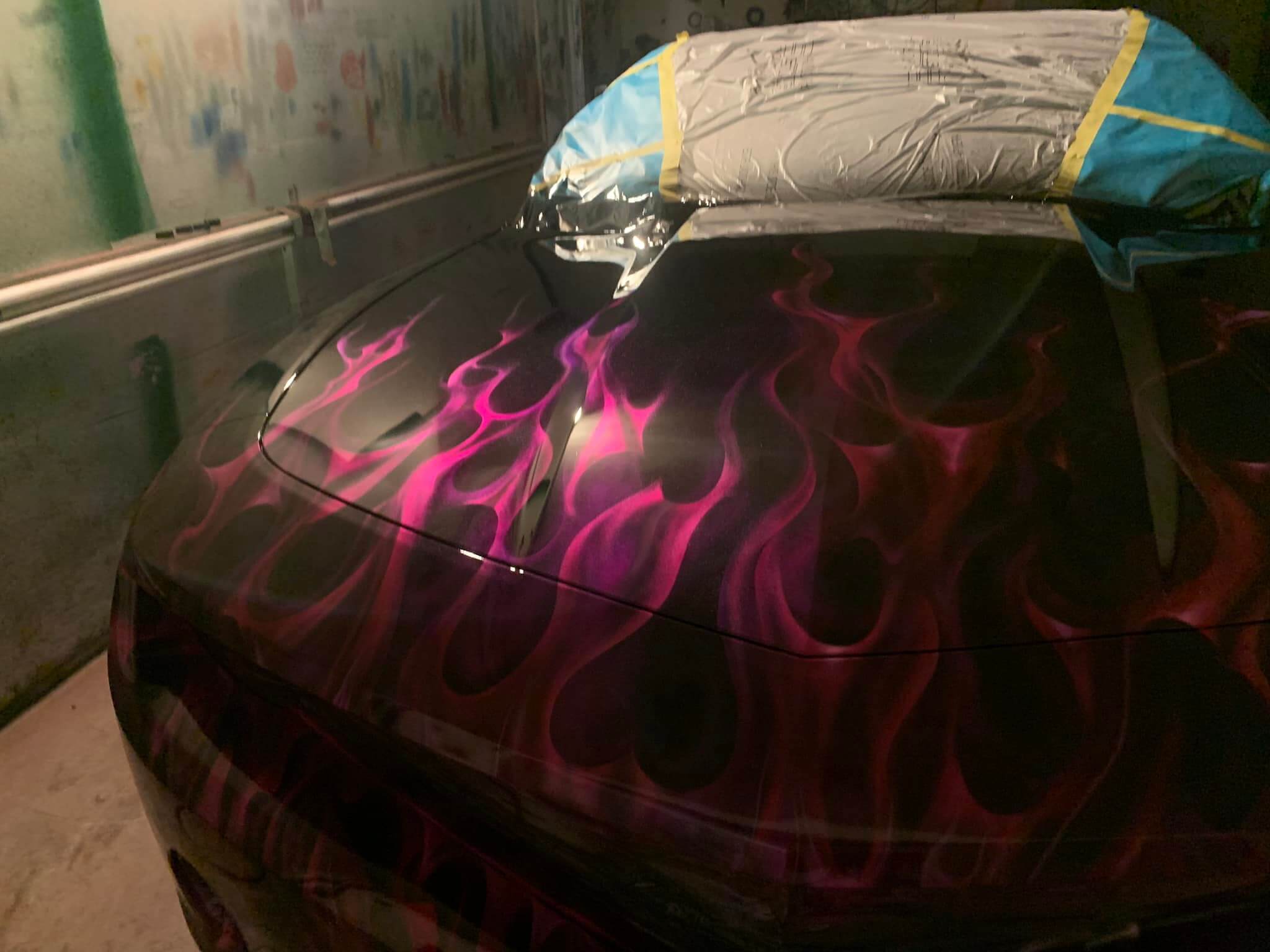 Tamco Paint You Cant Sit With Us Pink and Candy Concentrates in Chevrolet Camaro