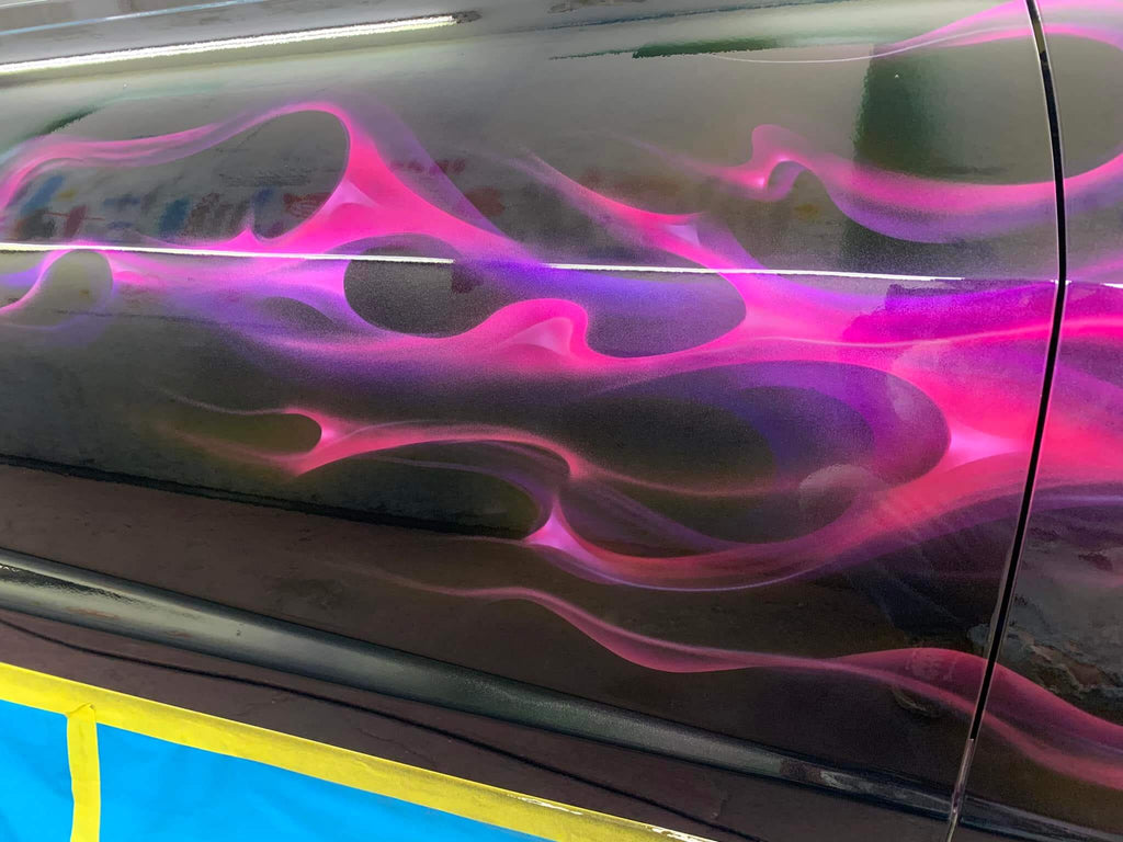 Tamco Paint You Cant Sit With Us Pink and Candy Concentrates in Chevrolet Camaro