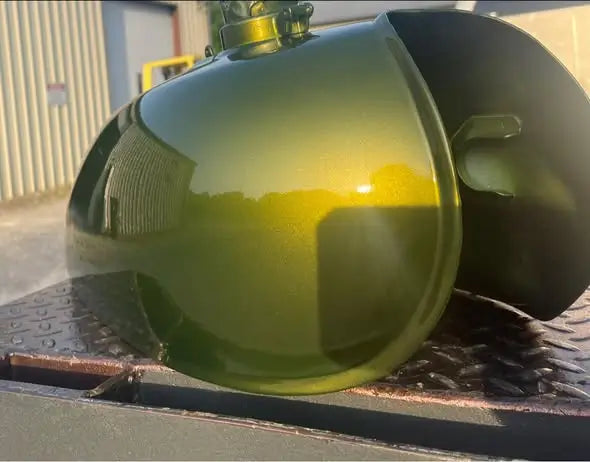 Tamco Paint Yuenling Green on Motorcycle Fuel Tank