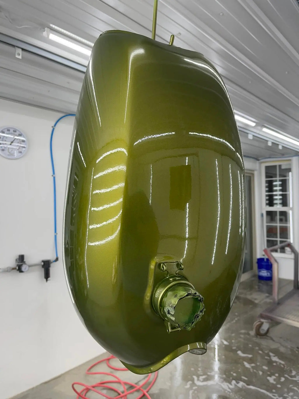 Tamco Paint Yuenling Green on Motorcycle Fuel Tank