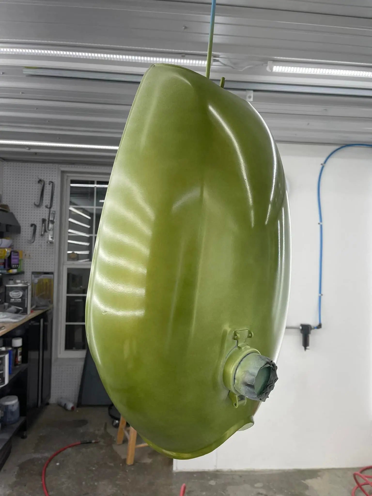 Tamco Paint Yuenling Green on Motorcycle Fuel Tank