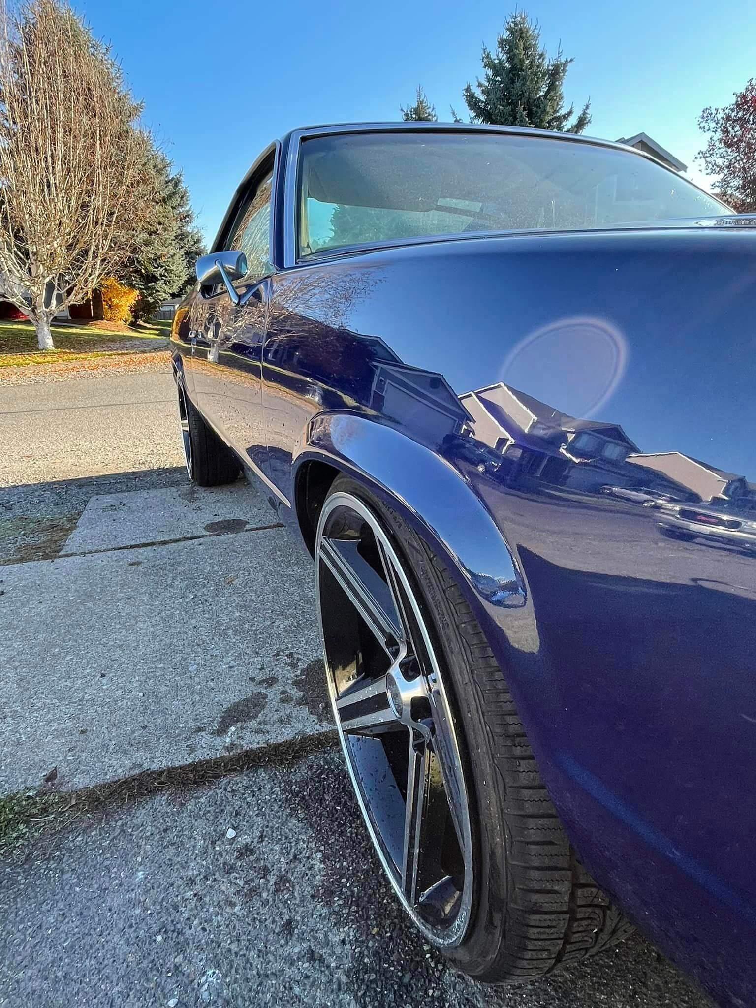 Bluetiful Metallic Custom Color 1972 Chevrolet nova