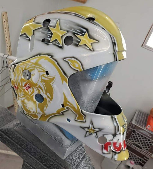 Tamco Paint Helmet Blizzard of Ozz Gold Pearl 