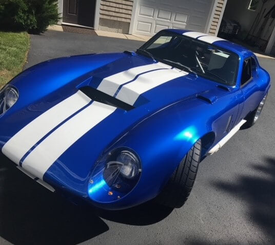 Velocity Blue Satin OEM Basecoat 1965 Shelby Daytona Coupe