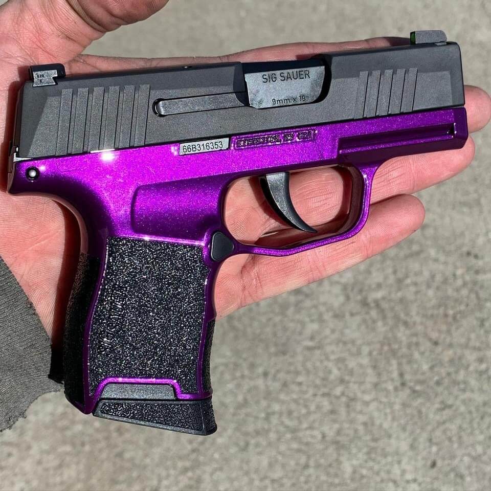 Total Grapeness Glittered Sig Sauer