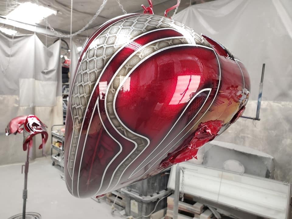 Tamco Paint Motorcycle Tank OG Red 