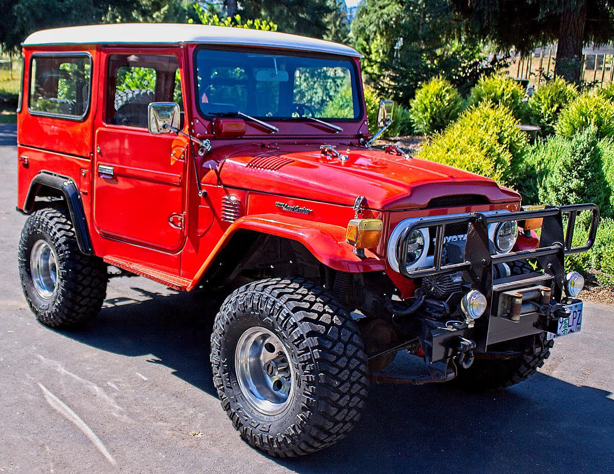 Toyota Freeborn Red 1980 Toyota Land Cruiser